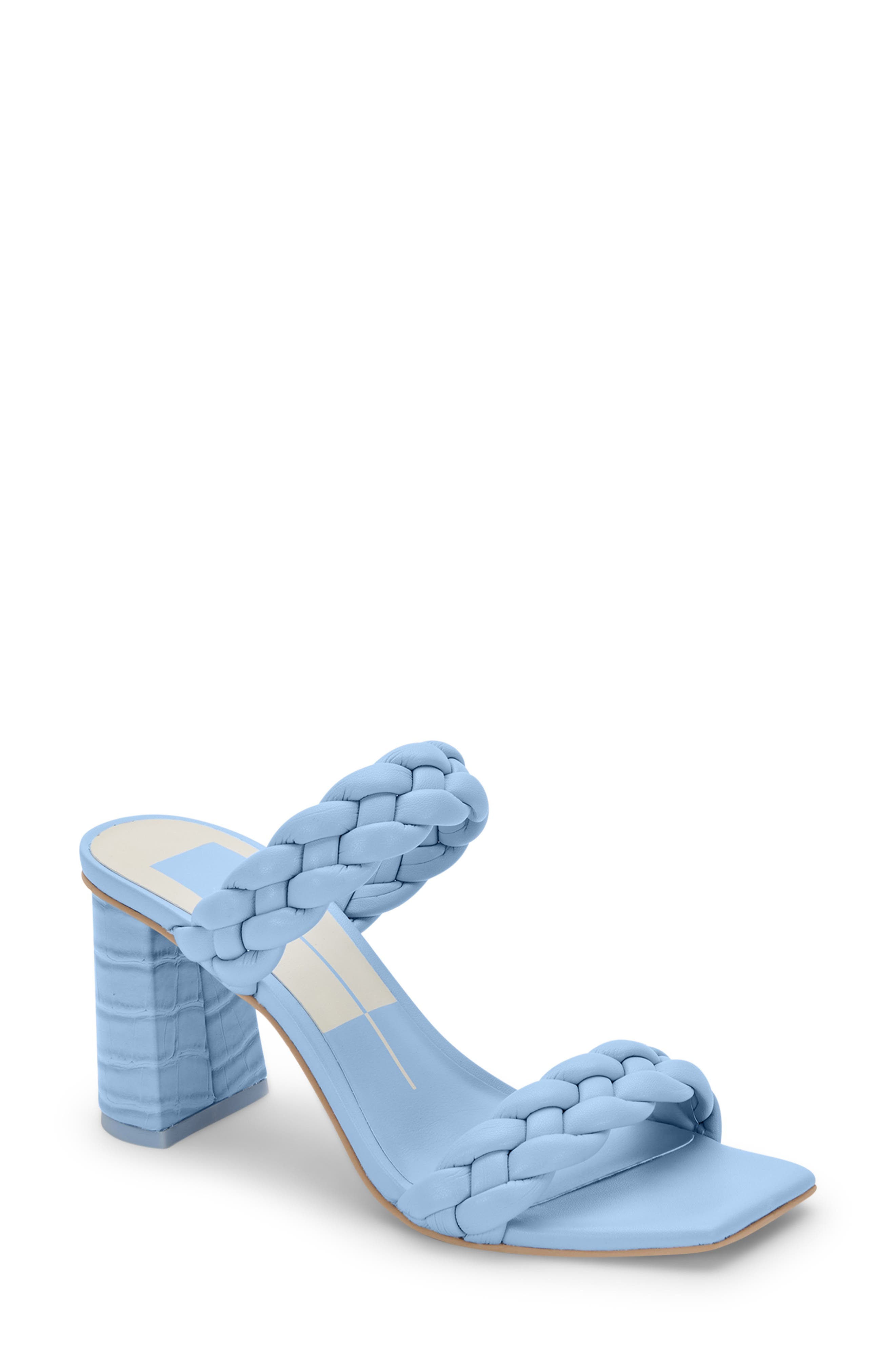 Buy > electric blue block heels > in stock
