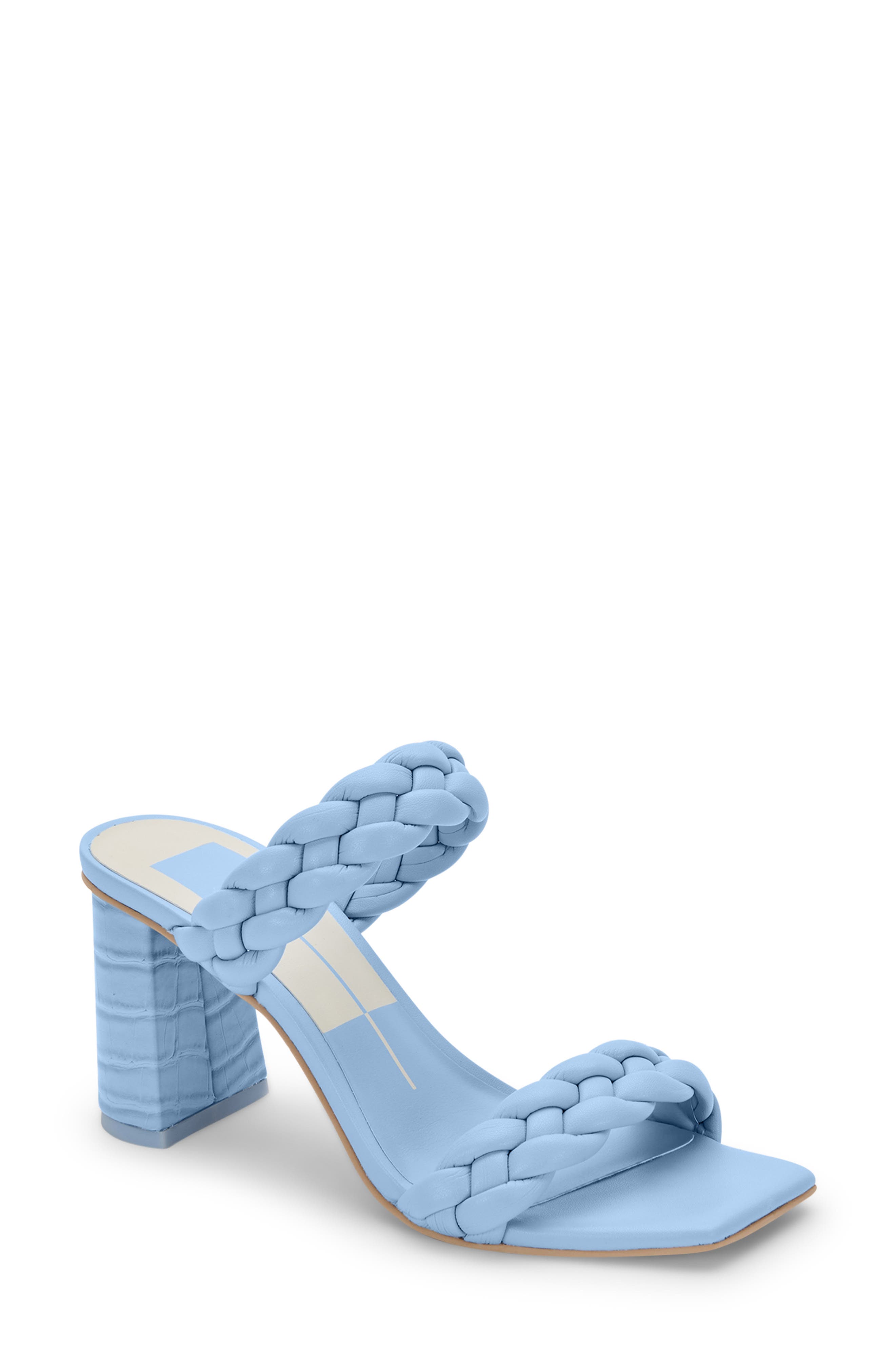 blue open toe sandals