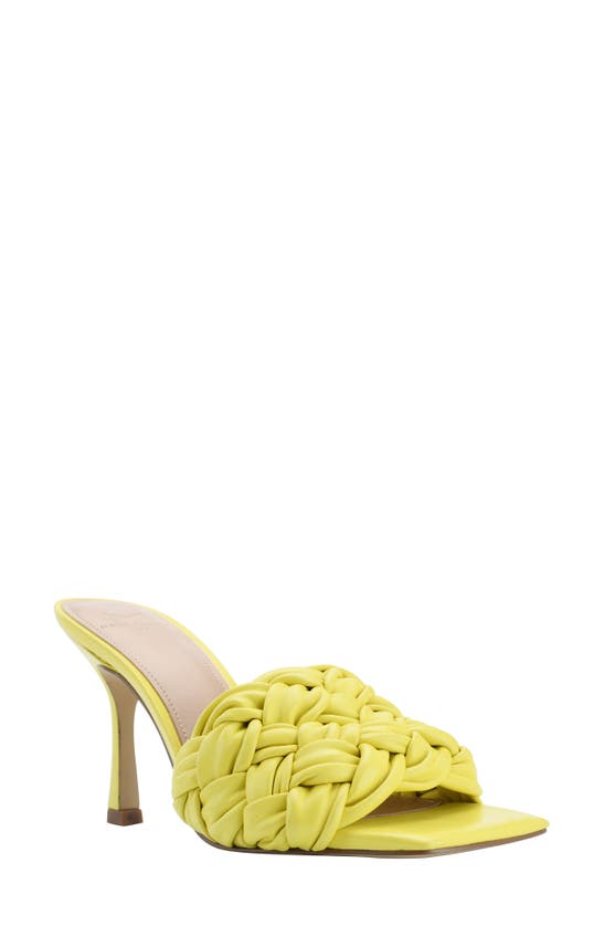 Marc Fisher Ltd Draya Braided Sandal In Yellow