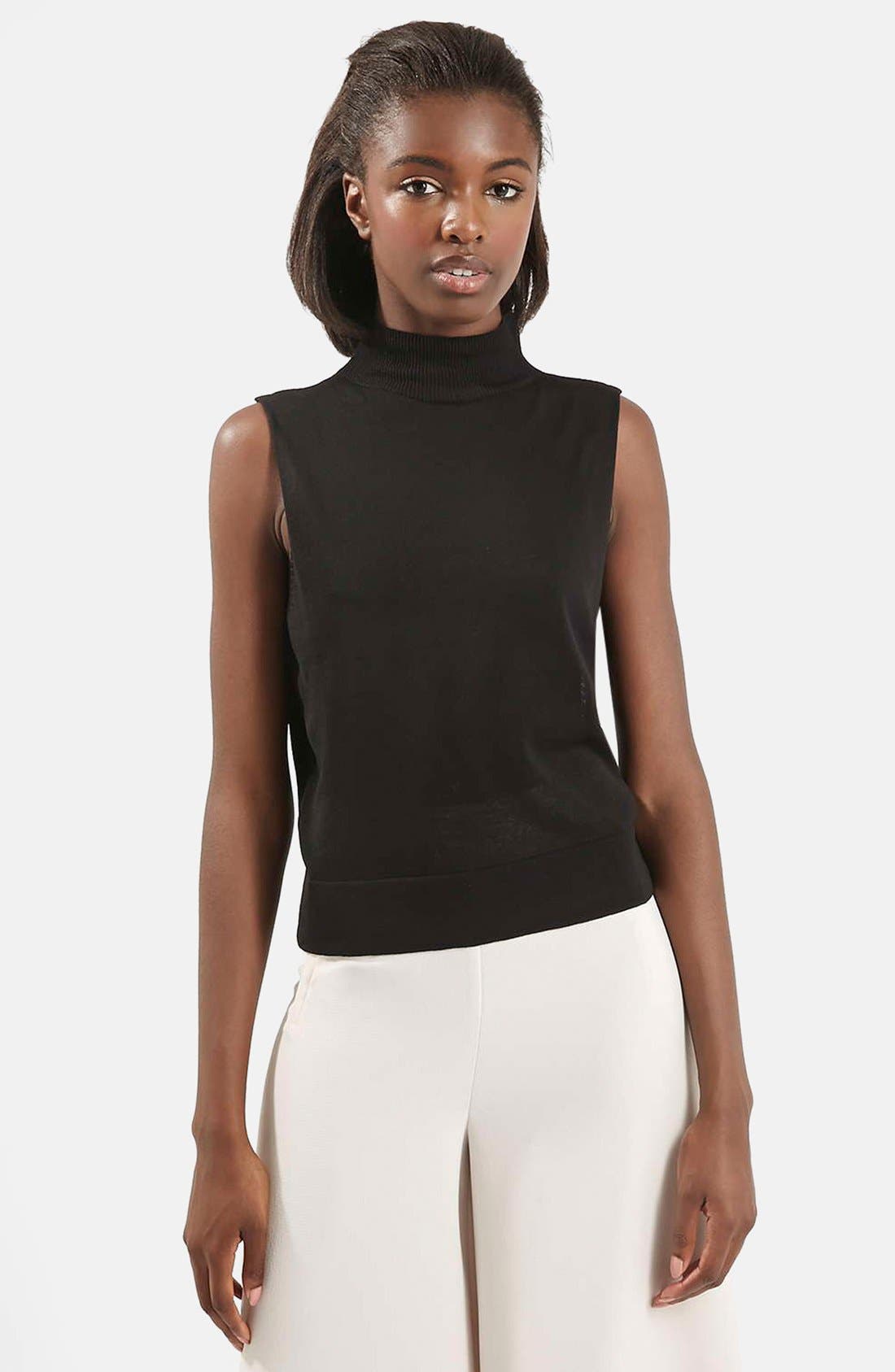 topshop ribbed turtleneck top