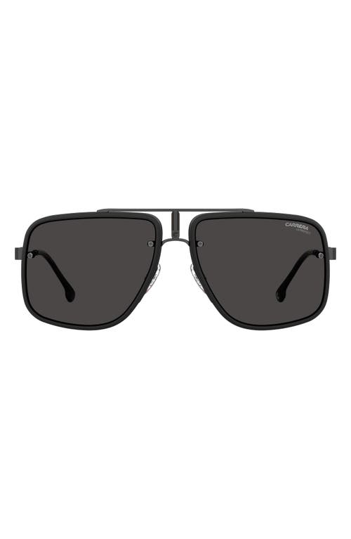 Glory II 59mm Aviator Sunglasses in Matte Black/Grey