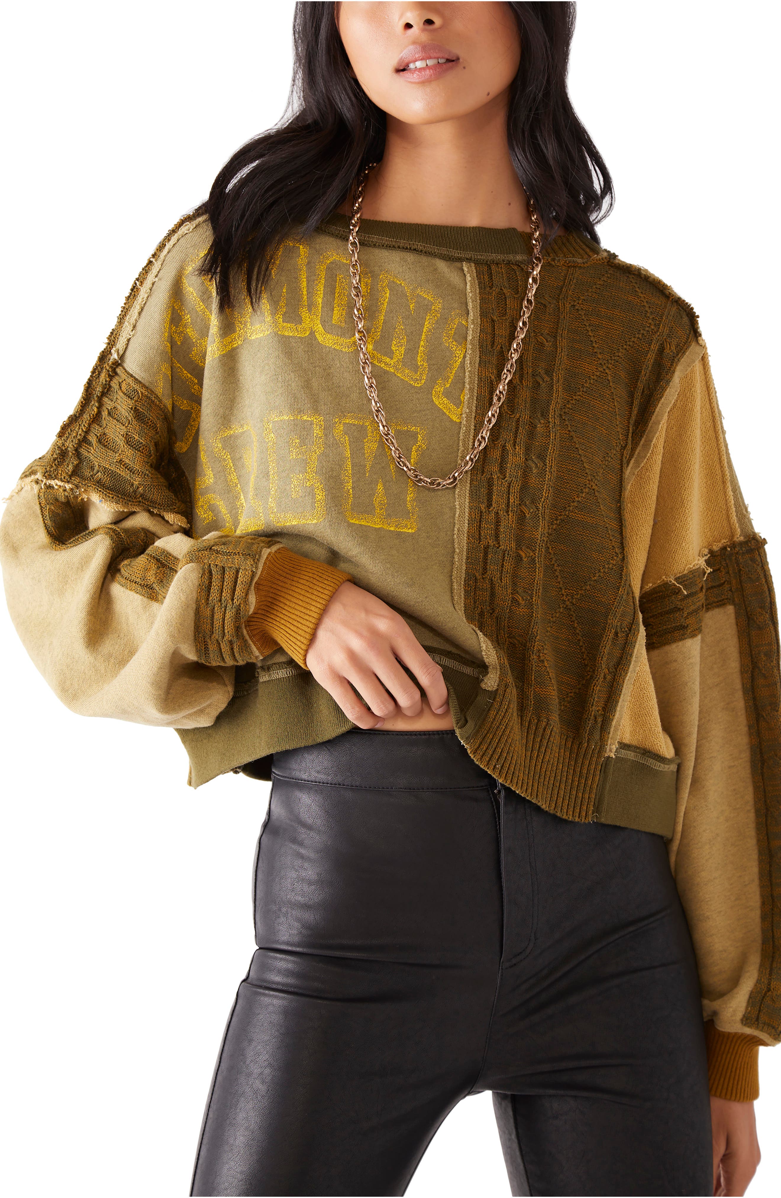 free people star sweatshirt