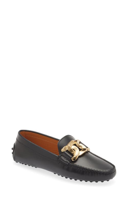 Tod's Kate Chain Driving Loafer in Nero