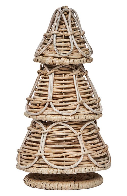 Shop Juliska Provence Small Rattan Tree In Whitewash