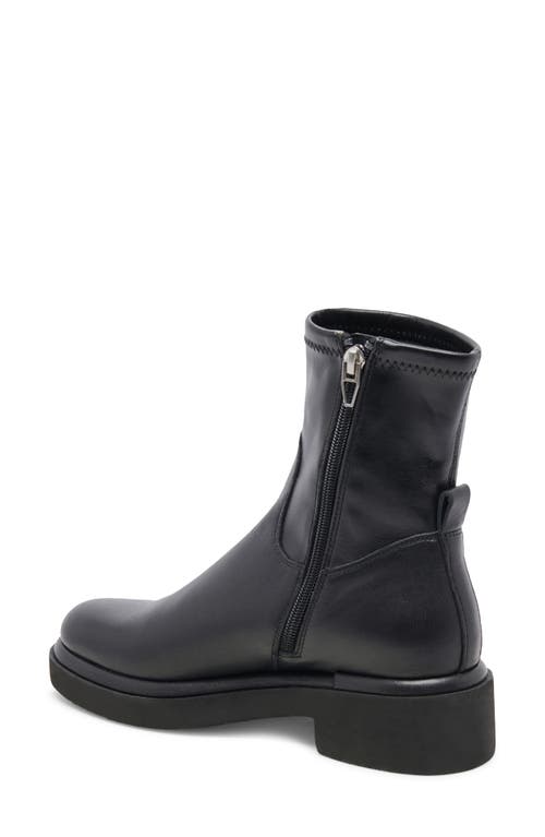 Dolce Vita Simaya H2o Waterproof Platform Bootie In Black Leather H2o