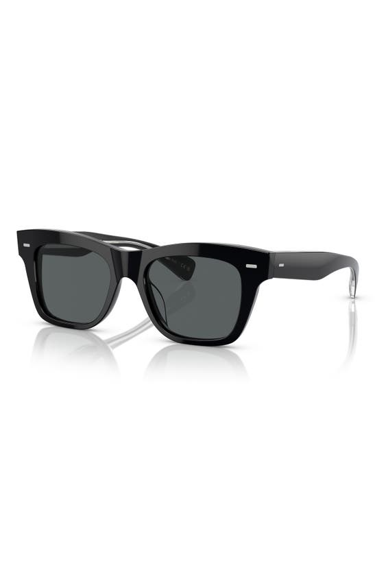 Oliver Peoples Ms Oliver Acetate Square Sunglasses In Black Polarized