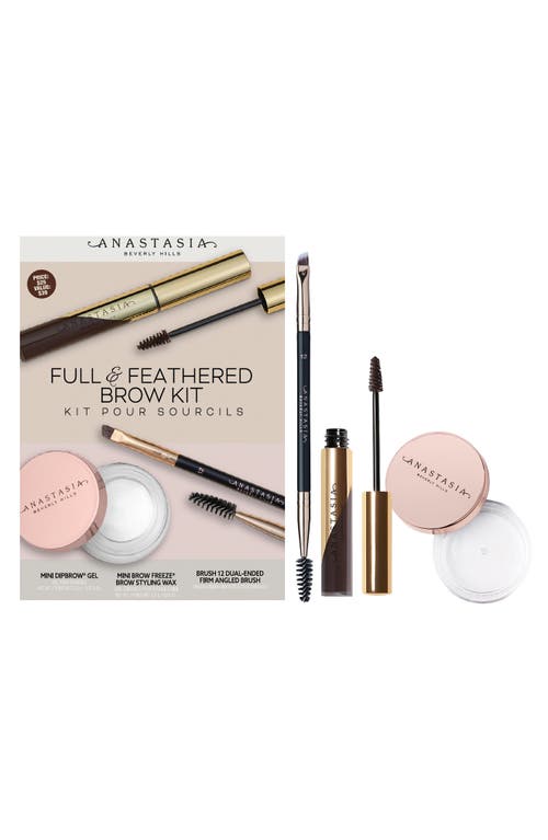 Anastasia Beverly Hills Full & Feathered Brow Kit in Ebony at Nordstrom