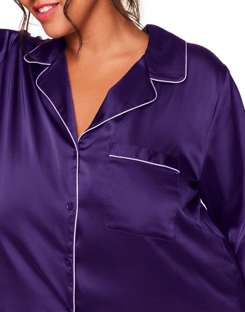 Adore Me Sammi Pajama Set In Dark Purple