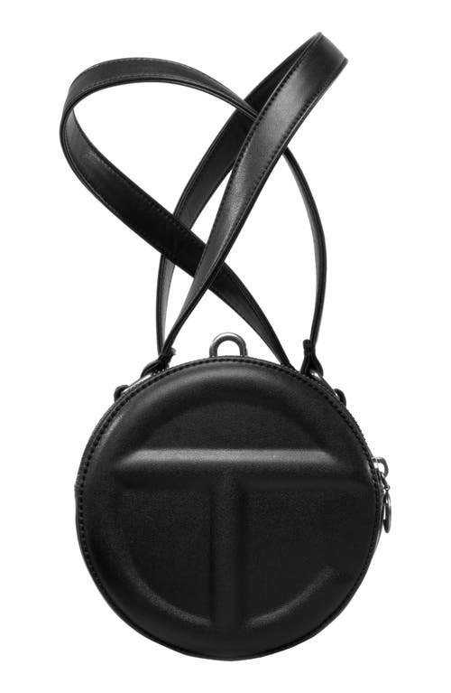 Shop Telfar Medium Faux Leather Duffle Bag In Black