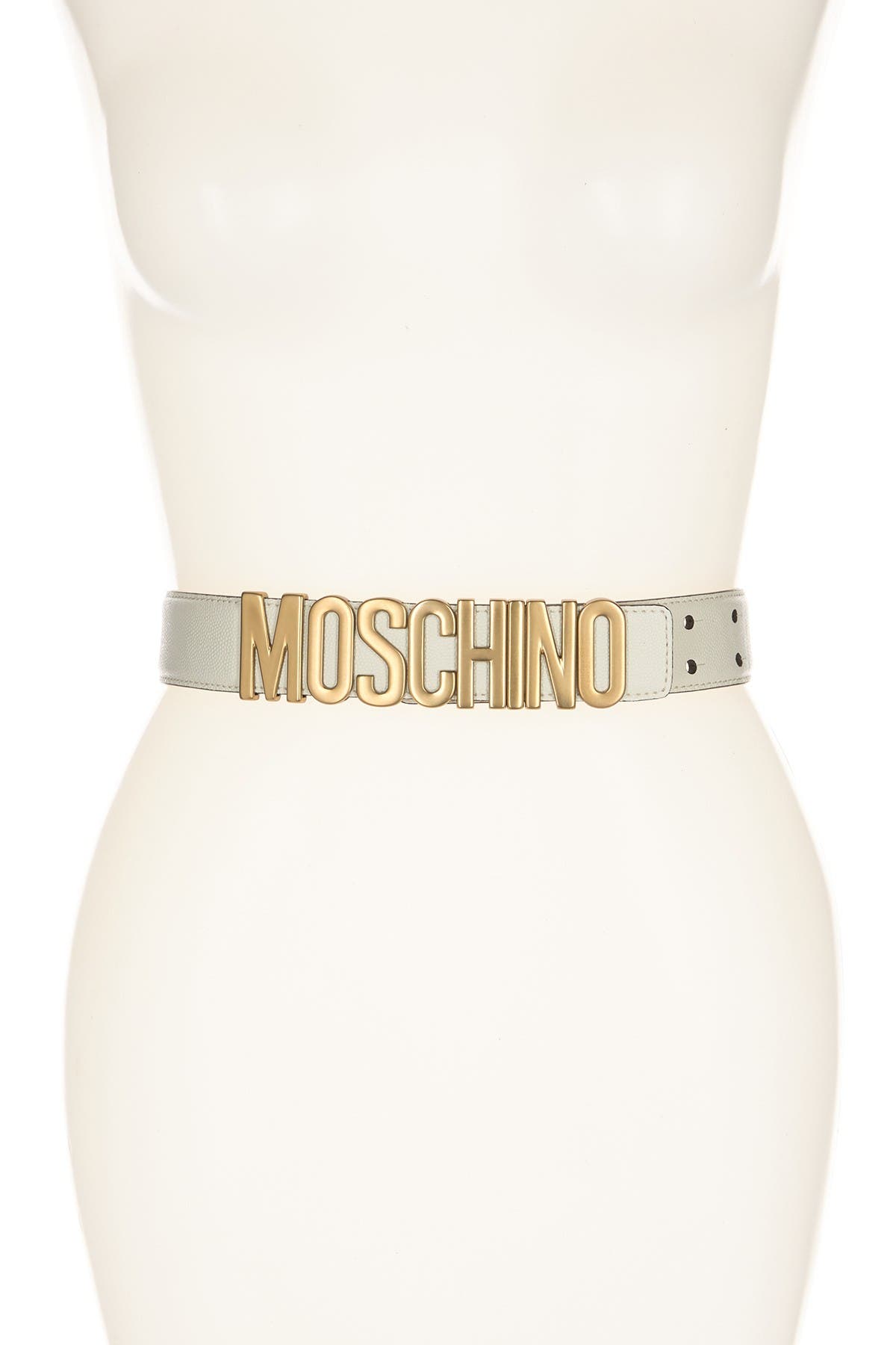 moschino gold belt