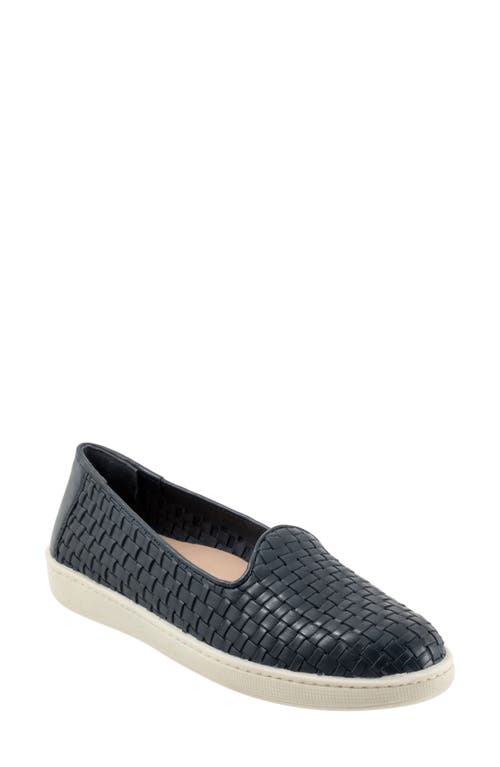 Trotters Adelina Woven Slip-On Shoe Navy at Nordstrom,