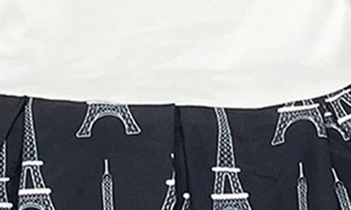 Joe-ella Kids' Paris Print Party Dress In Black