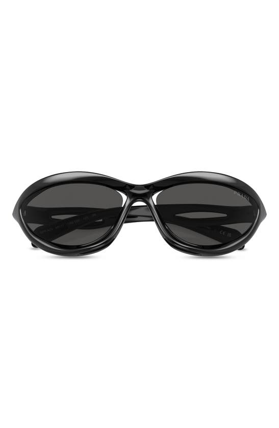 Shop Prada 60mm Cat Eye Sunglasses In Black