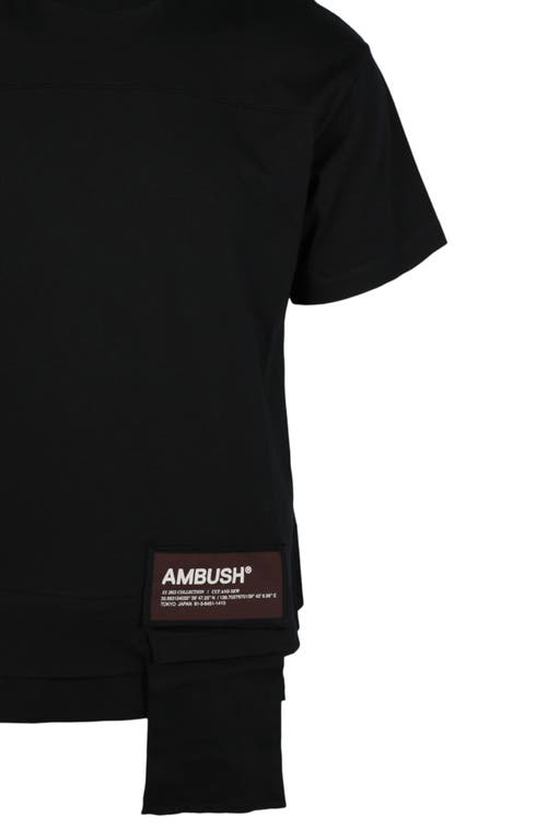 Shop Ambush Waist Pocket Cotton T-shirt In Black