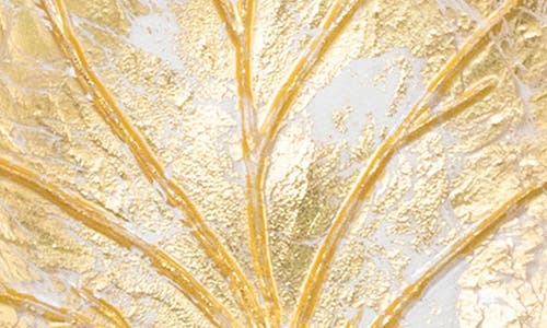 Vietri Moon Glass Leaf Salad Plate In Gold