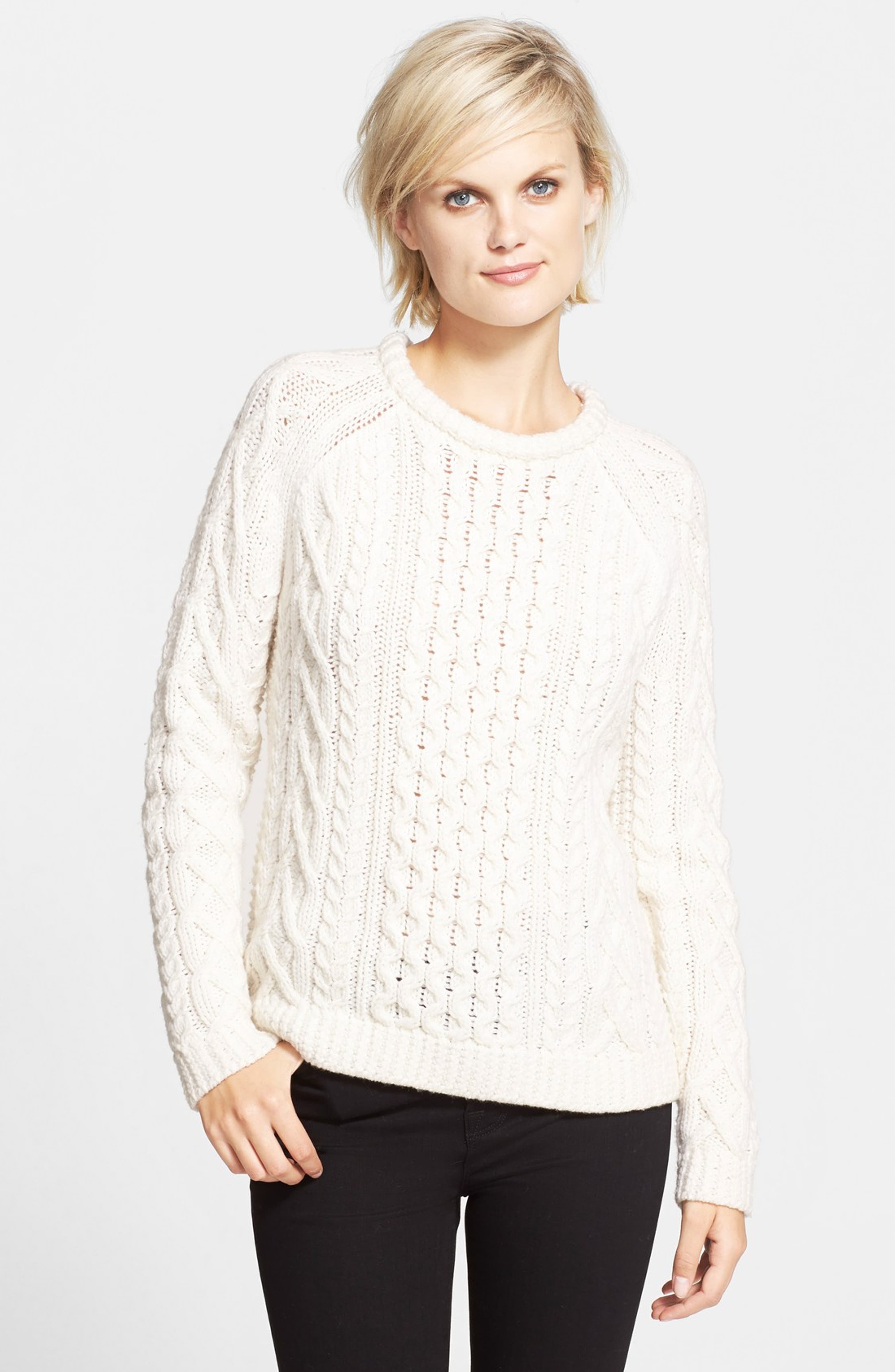 Theory 'Morlis' Cable Knit Sweater Nordstrom