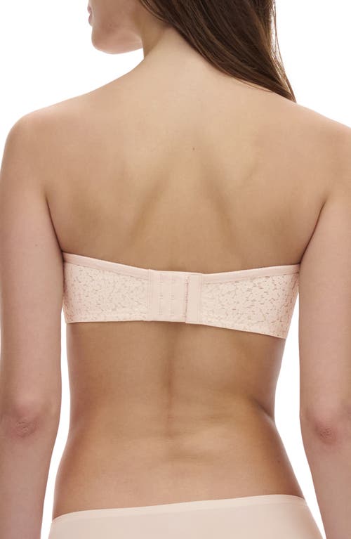 Chantelle Lingerie Norah Lace Trim Bandeau Bra In Blush-1n