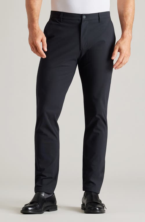 Shop Rhone Commuter Slim Fit Fleece Pants In Black