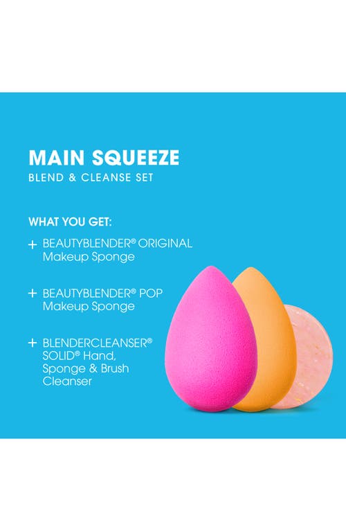 Shop Beautyblender Main Squeeze Blend & Cleanse Beauty Blender Set $49 Value In Original Pink And Pop Blenders