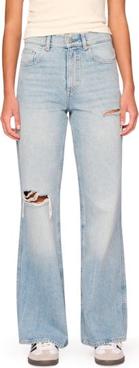 DL1961 Desi High Waist Ripped Wide Leg Jeans | Nordstrom