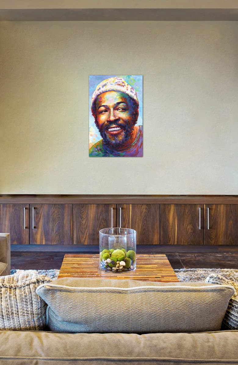 icanvas marvin gaye i by leon devenice wall art 26"x18" nordstromrack icanvas marvin gaye i