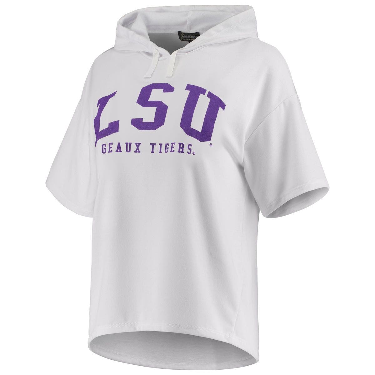 lsu short sleeve hoodie