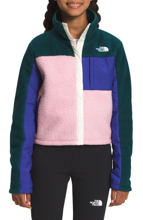 The North Face Kids' Mash-Up Fleece Jacket in Cameo Pink