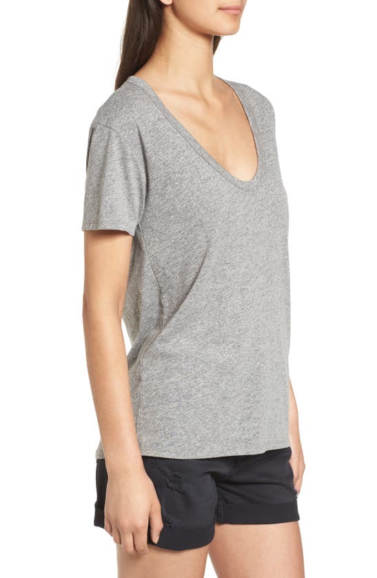 Shop Ag Henson Tee In Speckled Heather Grey