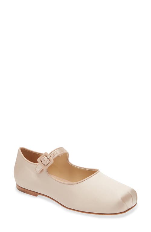 Sandy Liang Pointe Mary Jane Flat Satin at Nordstrom,
