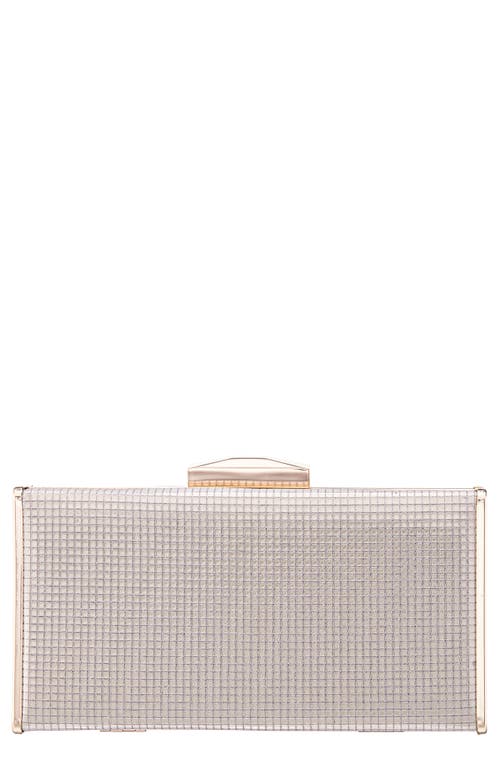 Shop Nina Hillery Frame Clutch In Platino