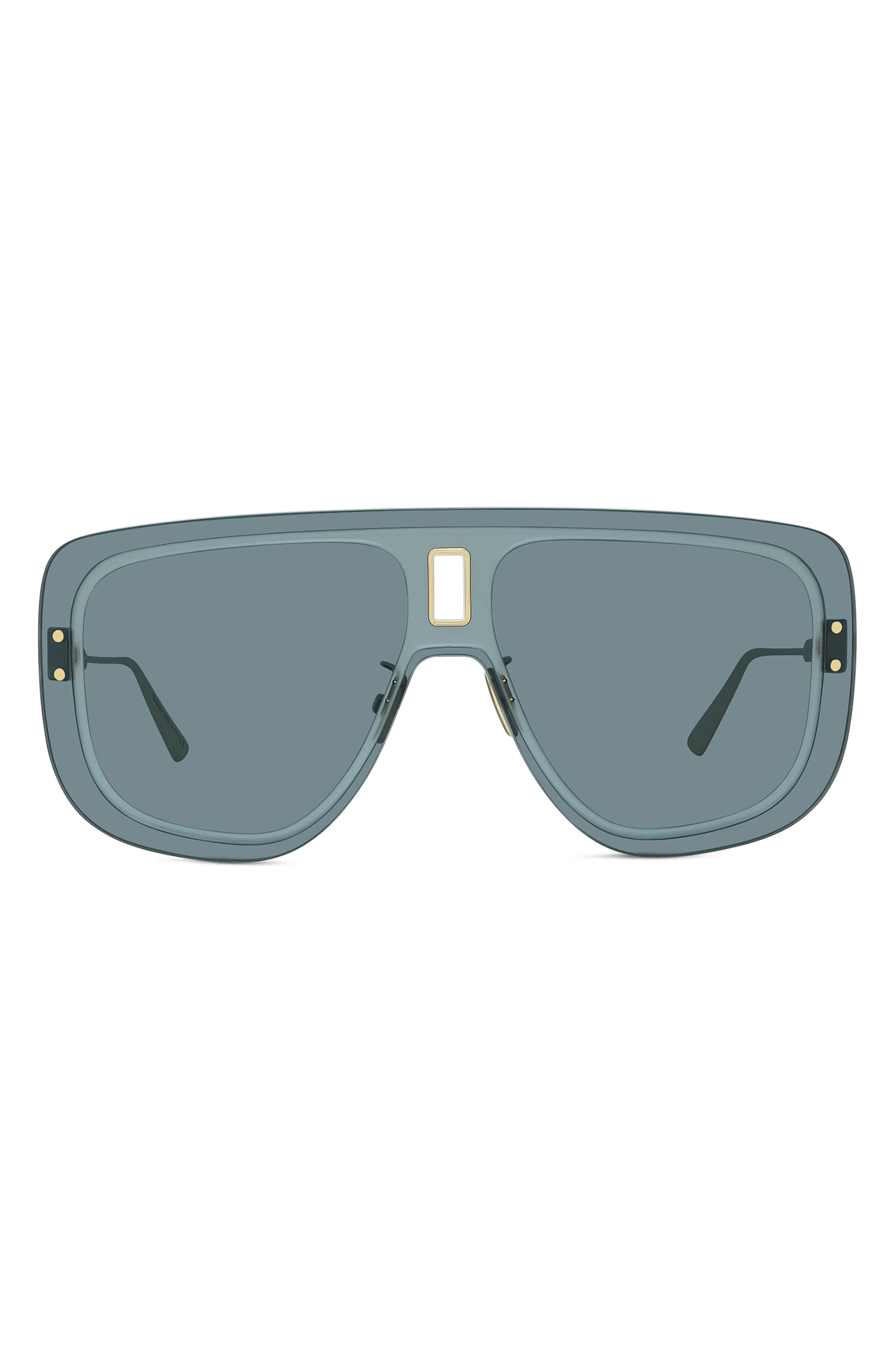 UltraDior Mask Sunglasses in Gold/Blue