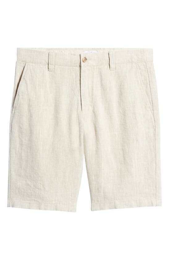 Nn07 Crown 1196 Linen Shorts In Oat