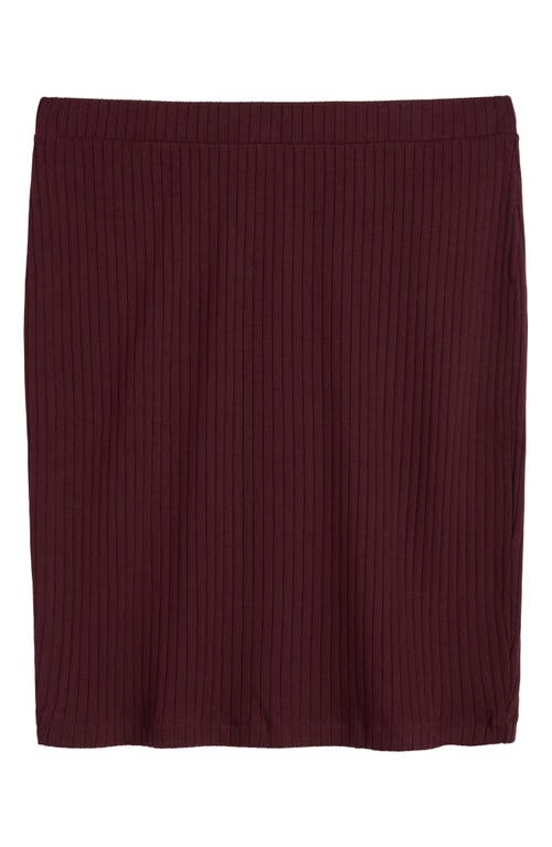 Shop Universal Standard Danube Rib Pencil Midi Skirt In Black Cherry