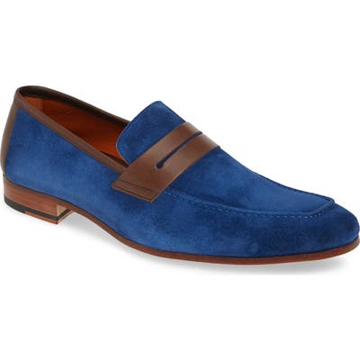 Mezlan Rivas Penny Loafer, Blue