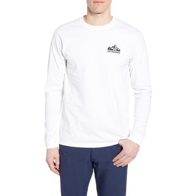 Patagonia Fitz Roy Scope Long Sleeve Responsibili-Tee T-Shirt, White