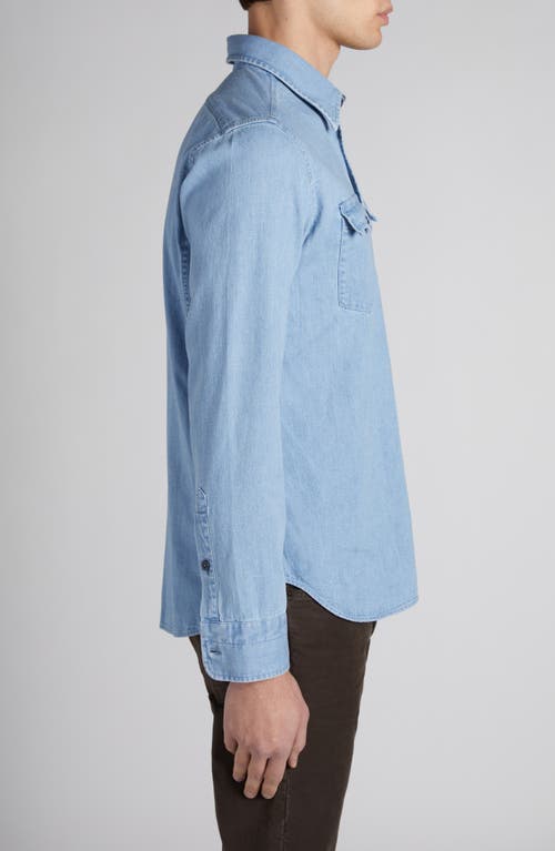 Tom Ford Denim Shirt In Pale Blue