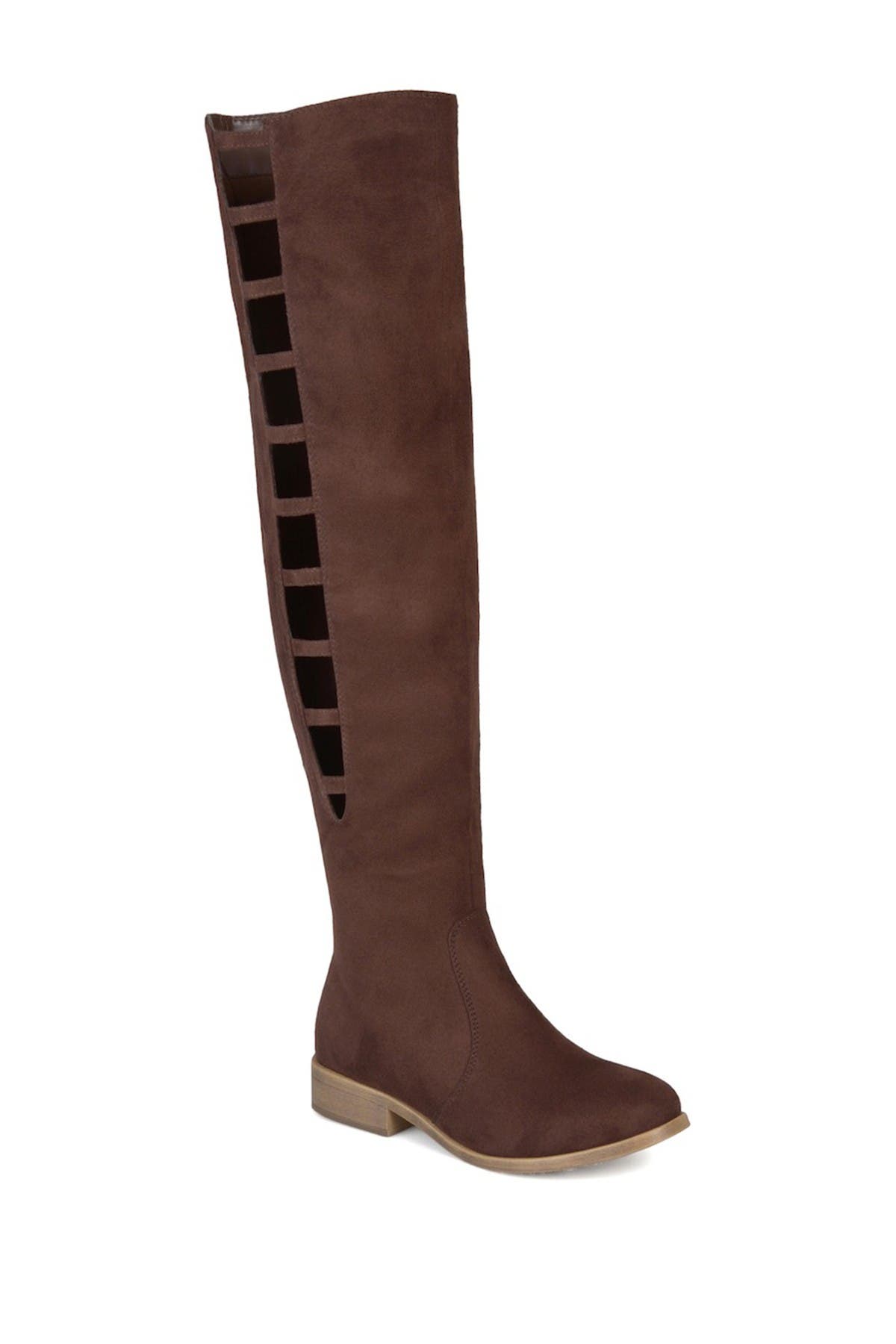 journee collection pitch over the knee boot