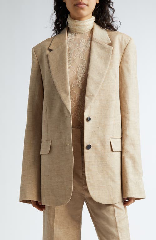 Interior The Jareth Linen & Wool Suit Jacket Sable at Nordstrom,
