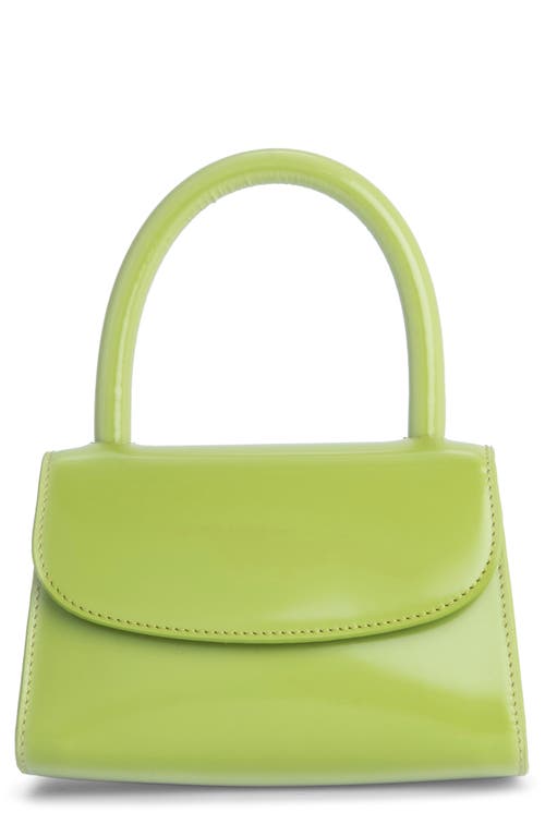 BY FAR Mini Semi Patent Bag - Lime Green