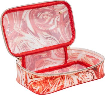 Stephanie Johnson Miami Tangerine Tango Clare Medium Makeup Case