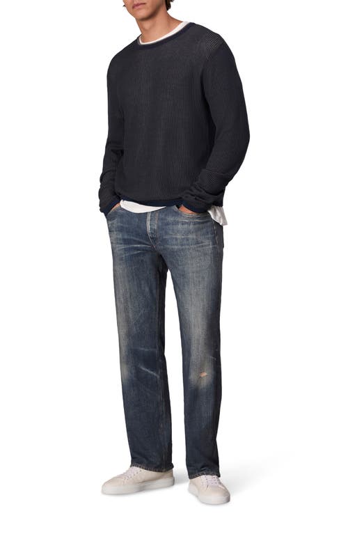 Shop Rag & Bone Harvey Crewneck Cotton Sweater In Salute