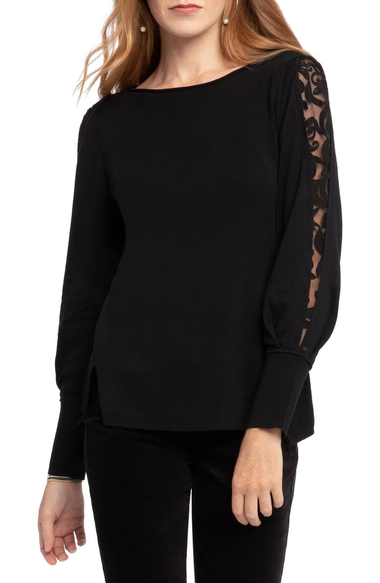 NIC+ZOE Flash of Lace Sweater | Nordstrom