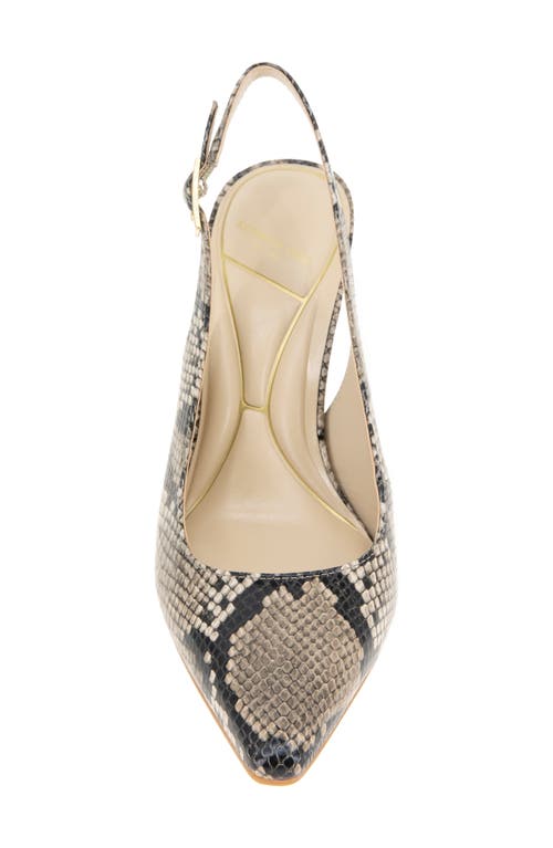Kenneth Cole Quinnly Slingback Pump In Taupe Snake