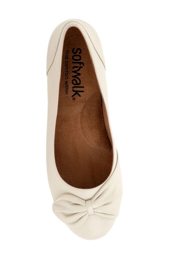 Shop Softwalk ® Sofia Bow Ballet Flat In Ivory