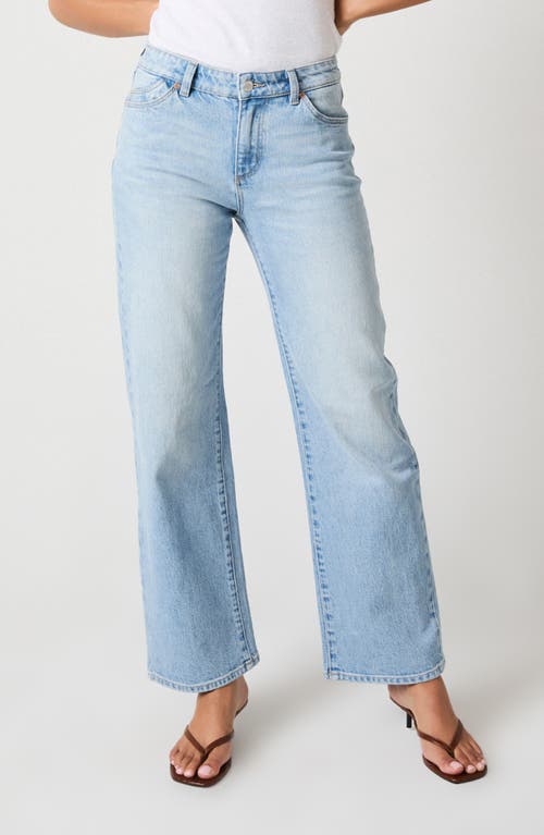 Shop Rolla's Heidi Low Rise Wide Leg Jeans In Sunshine