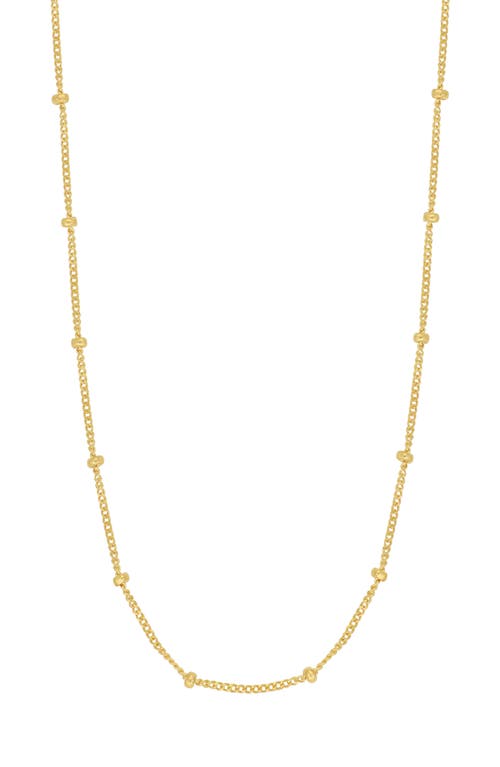 Bony Levy 14K Gold Bead Station Necklace in 14K Yellow Gold at Nordstrom, Size 18