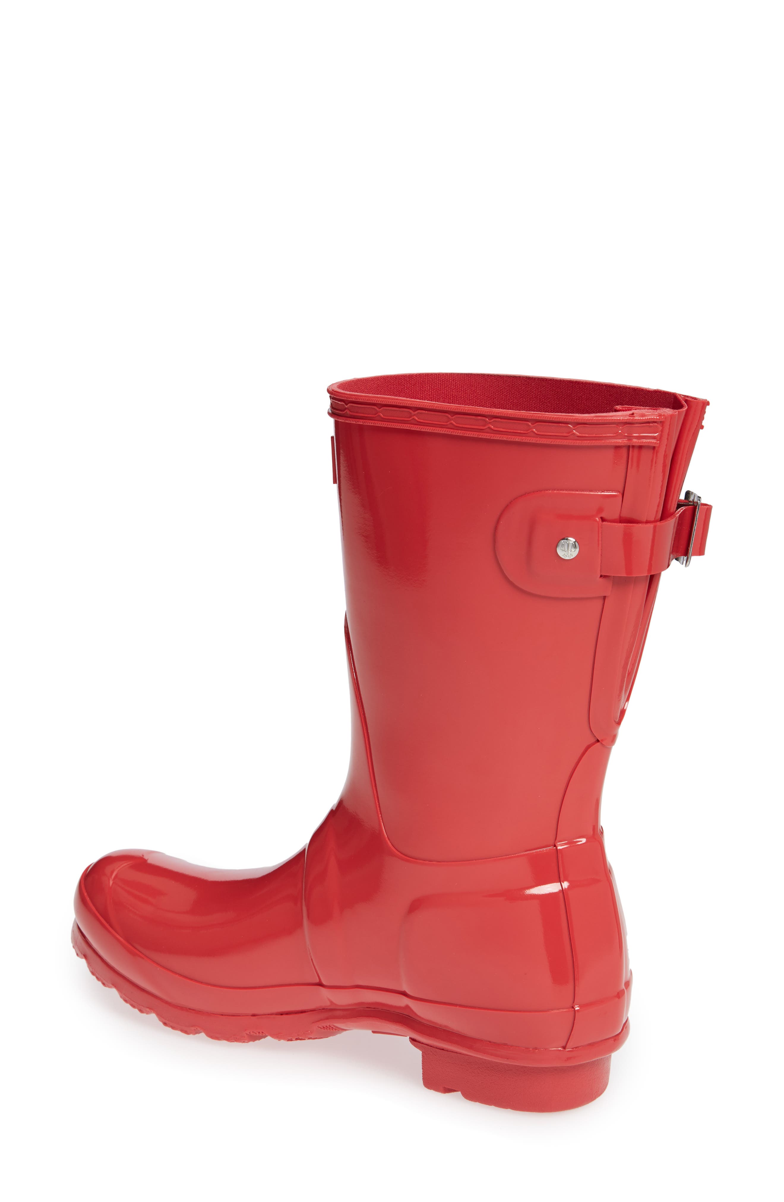 HUNTER,
                            Original Short Adjustable Back Gloss Waterproof Rain Boot,
                            Alternate thumbnail 37, color,
                            639