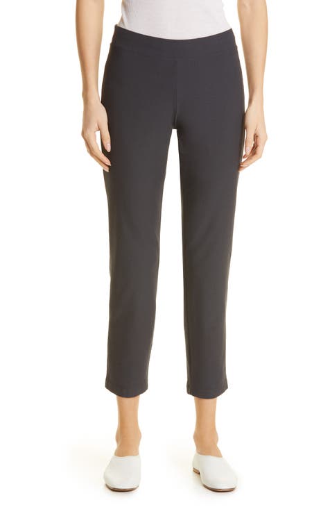 Classic Black Stretch Pants by Eileen Fisher