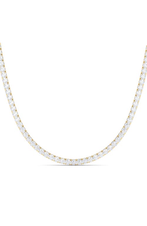 Lab Created Diamond Tennis Necklace in 14K Yellow Gold