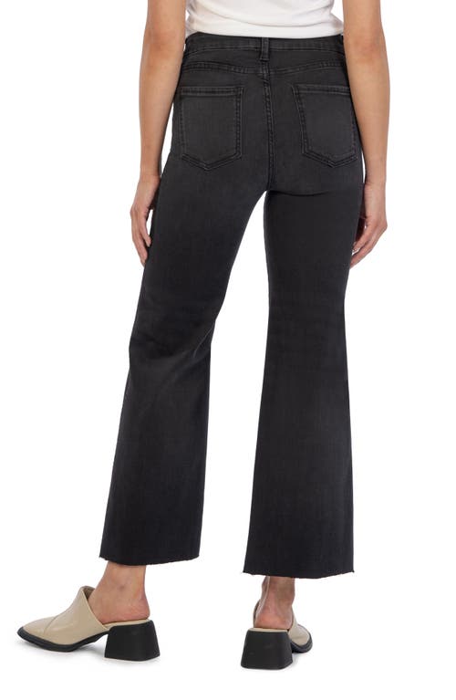 Shop Kut From The Kloth Meg Fab Ab Raw Hem High Waist Ankle Wide Leg Jeans In Experiences